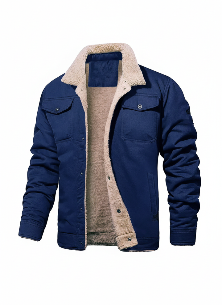 Boma | Bomberjakke I Bomuldsfleece Mørkeblå 3