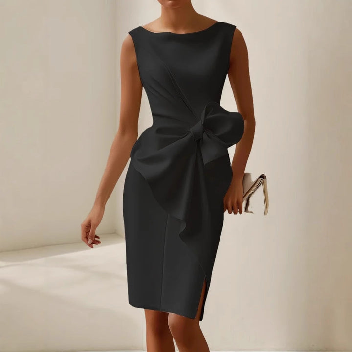 Dara | Dame Sløjfe Bodycon Bryllupsgæstekjole 4