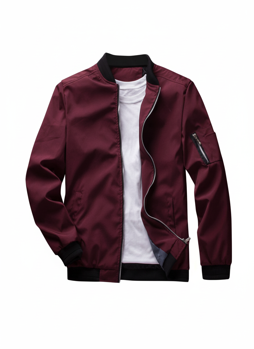 Havik | Casual Herre Jakke Med Lynlås Og Stående Krave 4