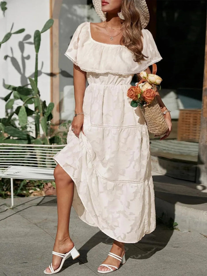 Maya | Dame Off-shoulder Flæse Lagdelt Sommerkjole 6