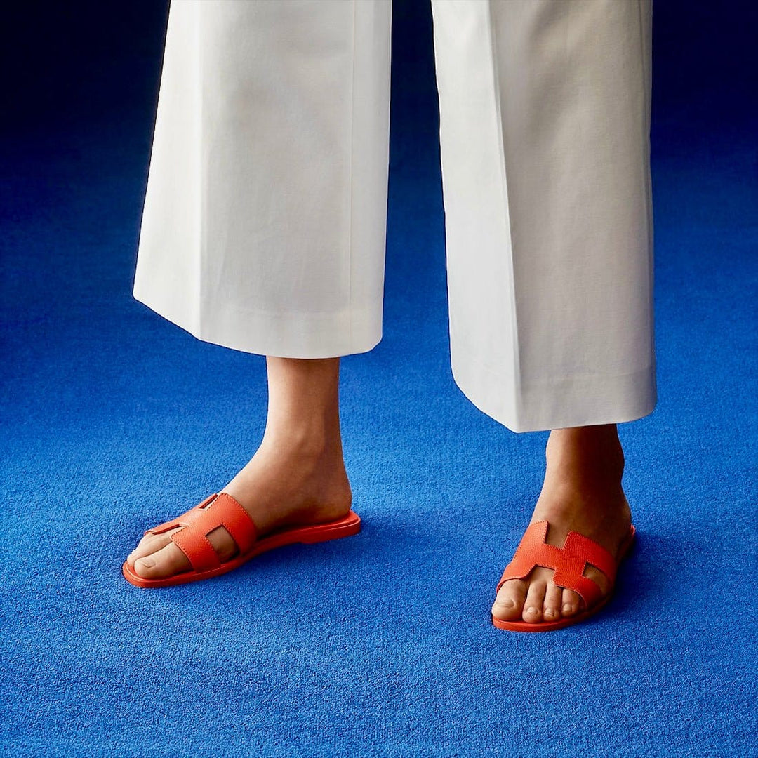 Sienna | Dame Flade Slide Sandaler Med Udskæring 8