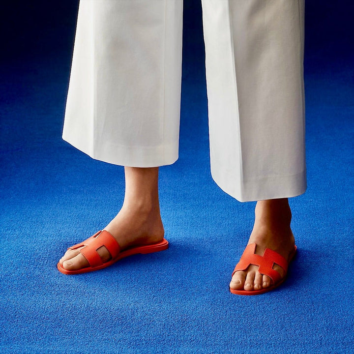 Sienna | Dame Flade Slide Sandaler Med Udskæring 8