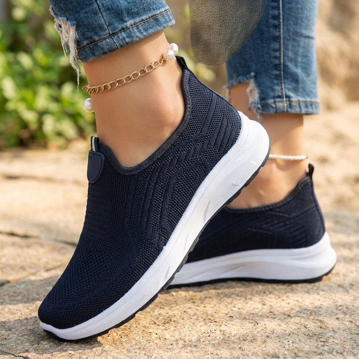 Sienna | Dame Strikket Slip-On Letvægtssneakers 3