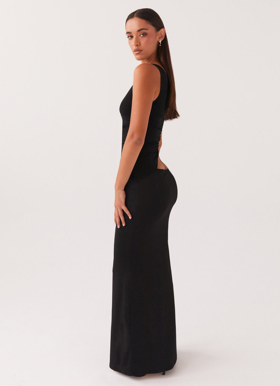 Yasmin | Dame Maxikjole Med Én Skulder Og Cut-Out 3