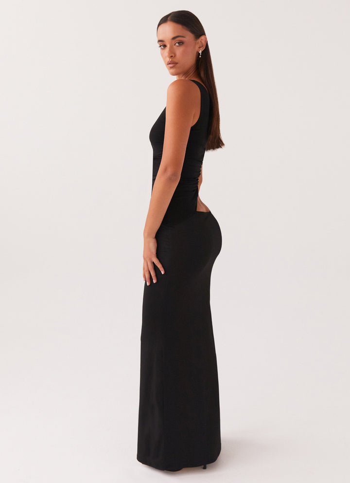 Yasmin | Dame Maxikjole Med Én Skulder Og Cut-Out 3